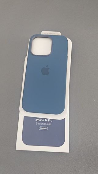 Funda iPhone 14 Pro Silicone Case MagSafe Azul
