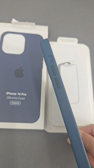 Funda iPhone 14 Pro Silicone Case MagSafe Azul