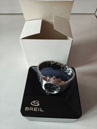 Orologio Uomo Cronografo Nero e Argento