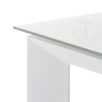 Mesa Extensible Tomasi Blanca cristal blanco