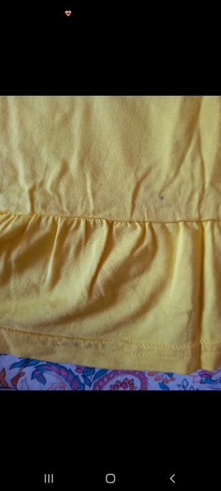 Tshirt bambina gialla con strass