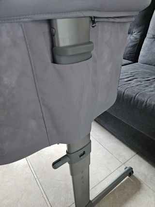 Cuna colecho Chicco gris
