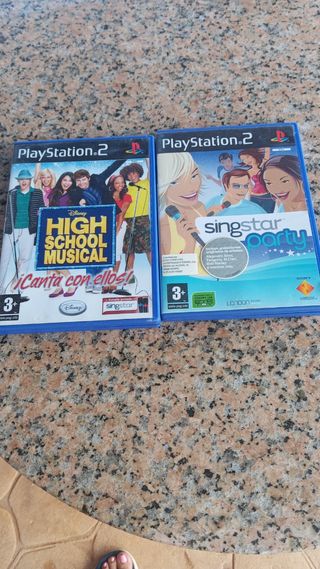 Juegos PS2 High School Musical y Singstar Party