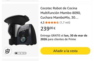 Robot Cocina Cecotec Mambo 1090 Wifi