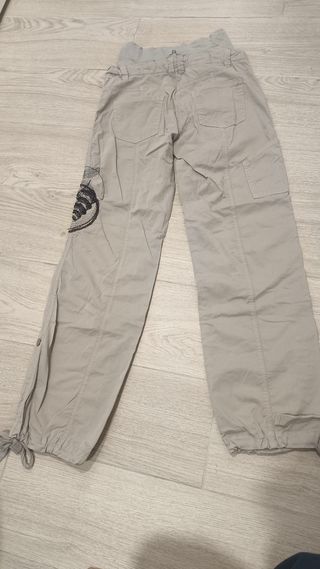 Pantalón cargo premamá beige