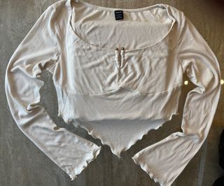 Blusa Shein Canalé Manga Larga Talla M