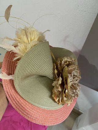 Tocado y bolso de fiesta