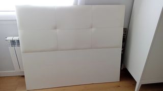 Cabecero Polipiel Blanco Cama 135