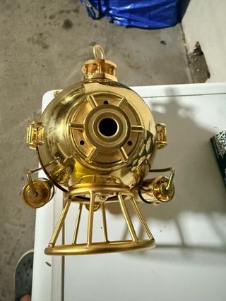 Reloj latón dorado escafandra 