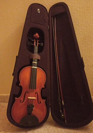 Violín de iniciación con funda y arco