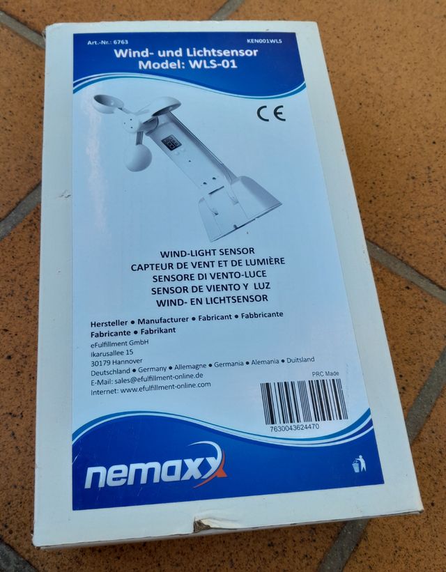 Sensor de viento y luz Nemaxx