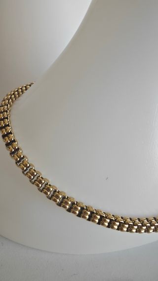 Conjunto Cadena y Pulsera Acero Dorado