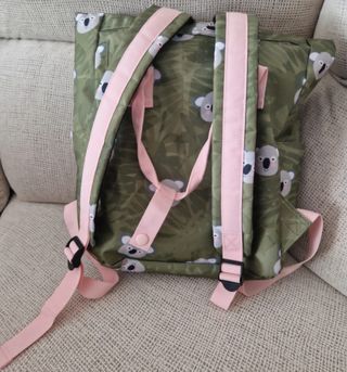 Mochila Koalas Verde y Rosa