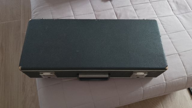 Custodia per sax soprano curvo vintage 