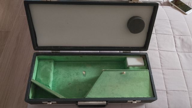 Custodia per sax soprano curvo vintage 