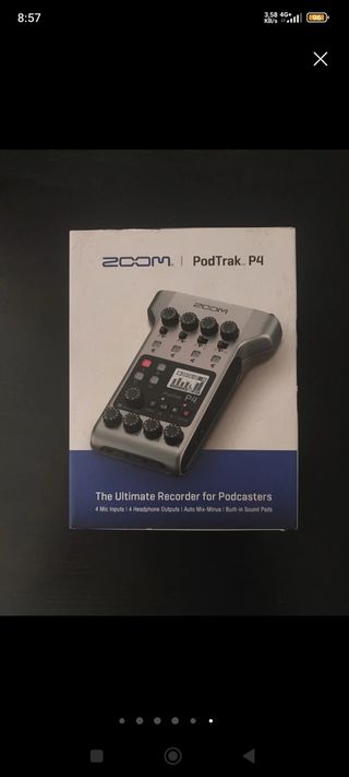 Zoom PodTrak P4 + Adaptador Bluetooth BTA-2