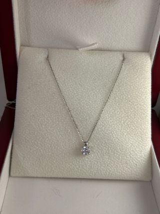 Collar oro blanco 