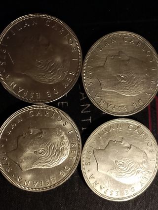 4 Monedas 100 Ptas 1975