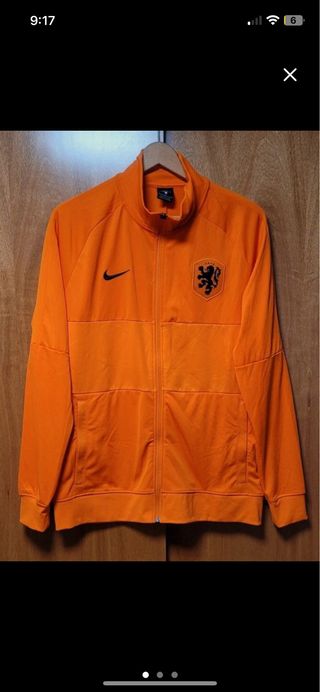 Chaqueta Nike Selección Holandesa Fútbol Naranja
