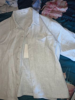 Camisa Zara Beige