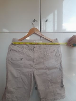 Pantalón corto beige hombre talla 38