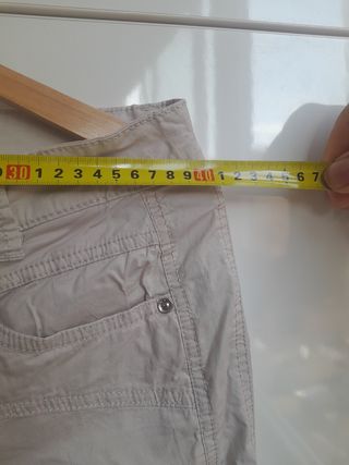Pantalón corto beige hombre talla 38