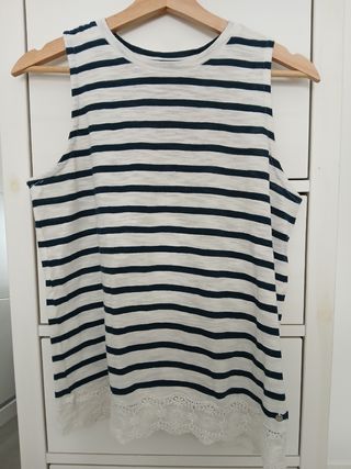 Camiseta tirantes marinera Superdry