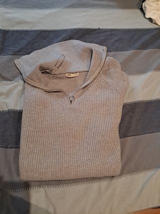 Jersey de punto ancho gris
