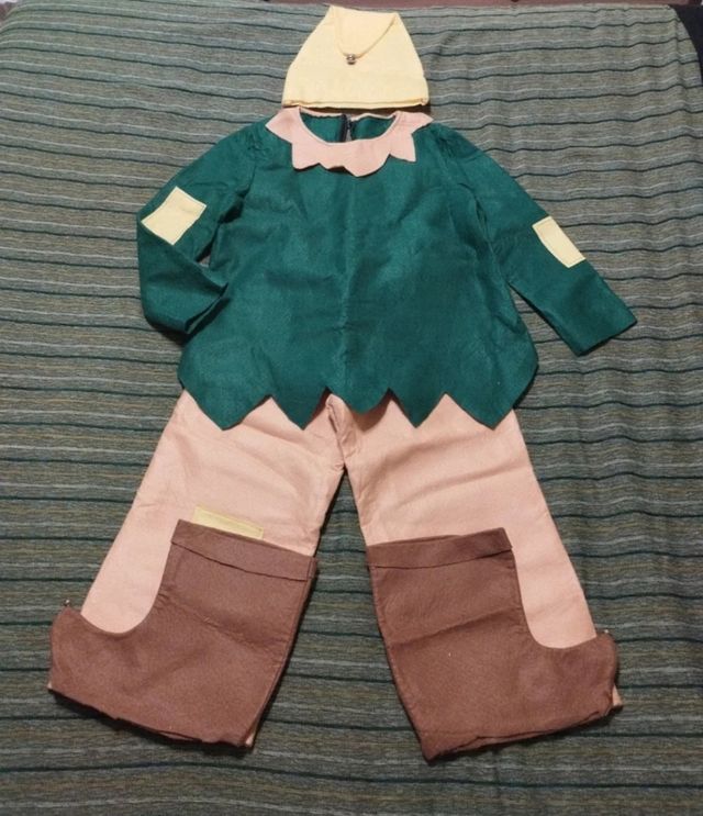 Disfraz enanito/duende/elfo talla 4-6 años