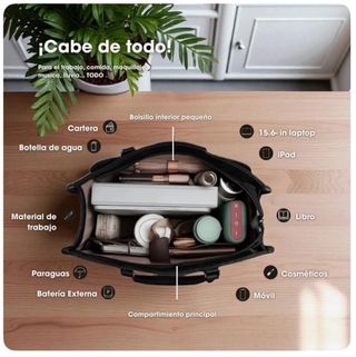 Bolso Mujer Multiespacio 3 en 1 Blanco/Rojo