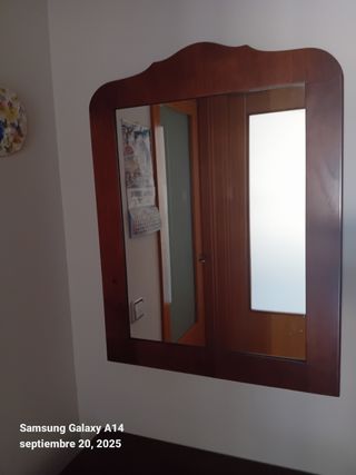 Conjunto recibidor de madera