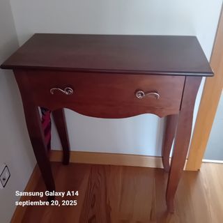 Conjunto recibidor de madera