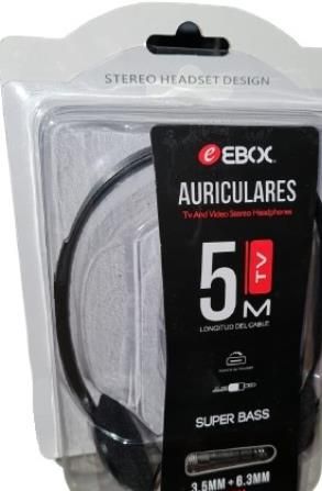 Cascos para TV 5 mts