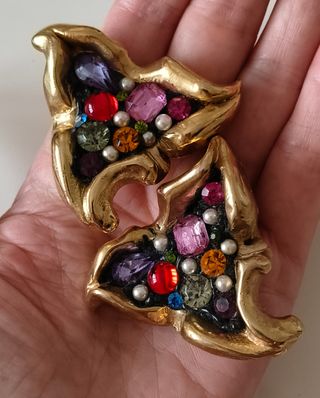 Pendientes clip oversize Jacky de G dorados