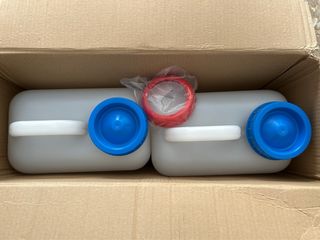 Garrafa de plástico 13L con boquilla de 10 cm.
