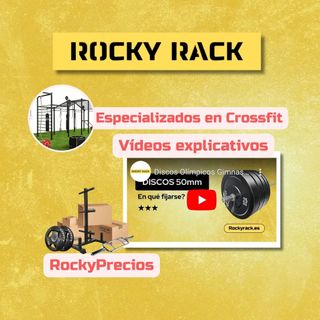 KIT Discos de pesas olímpicos bumper 50mm Crossfit
