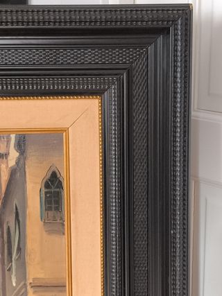 Cuadro antiguo Venecia firmado