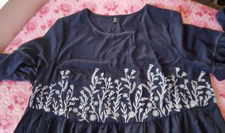 Vestito donna curvy blu