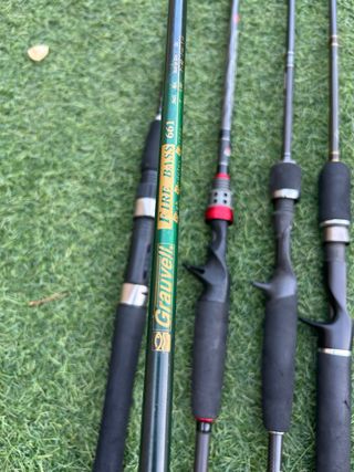 Lote cañas de un tramo pesca Black Bass 60€ unidad