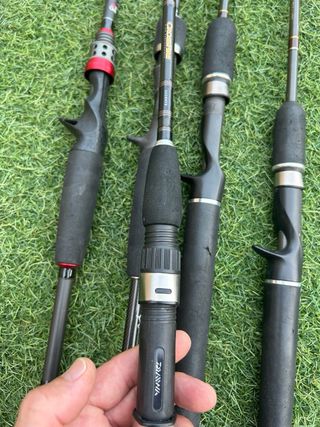 Lote cañas de un tramo pesca Black Bass 60€ unidad