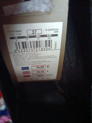 Zapatos de salón negros talla 37