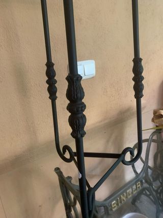 Macetero forja negro mate