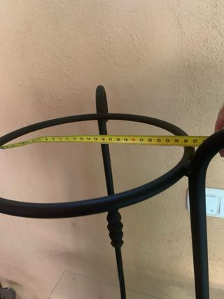 Macetero forja negro mate