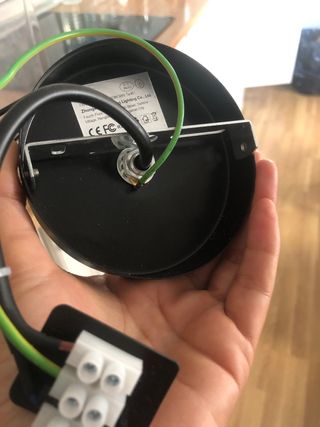 Lámpara de techo geométrica negra