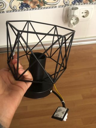 Lámpara de techo geométrica negra