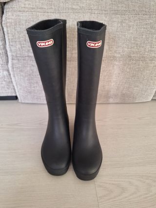 Botas de agua Viking mujer negras