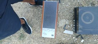 Tocadiscos Dual Marrón y Negro