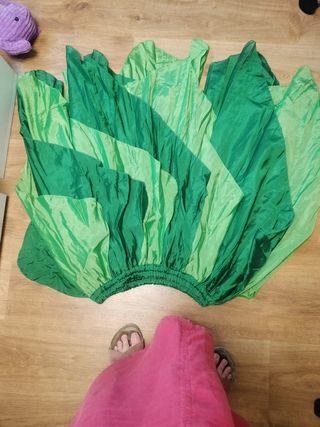 Falda pañuelos danza vientre verde