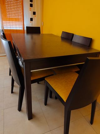 Mesa y 6 Sillas de salón