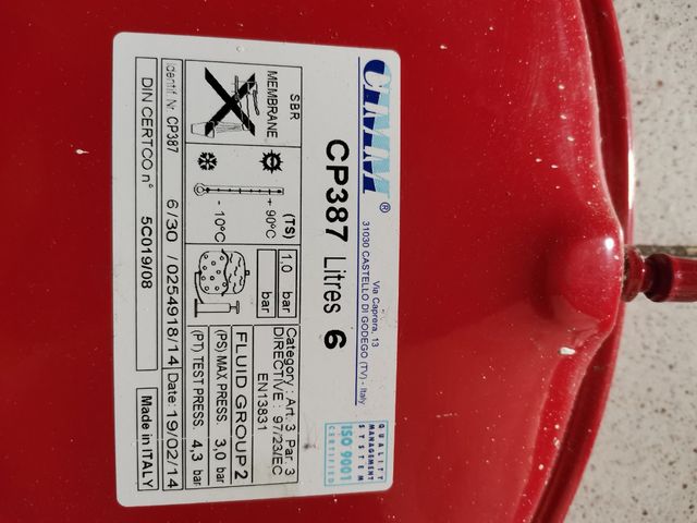 Recambio Caldera Baxi CP387 Litros